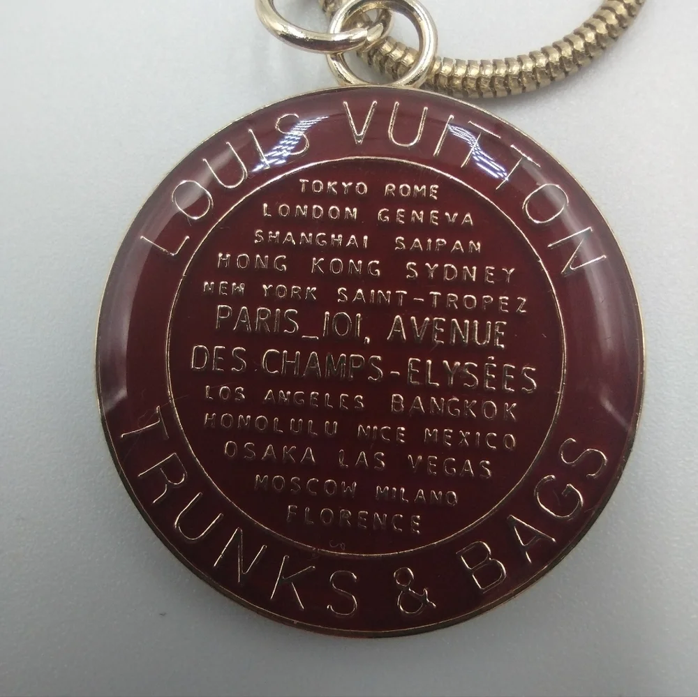LOUIS Vuitton Trunks & Bags Charm 35mm Round
